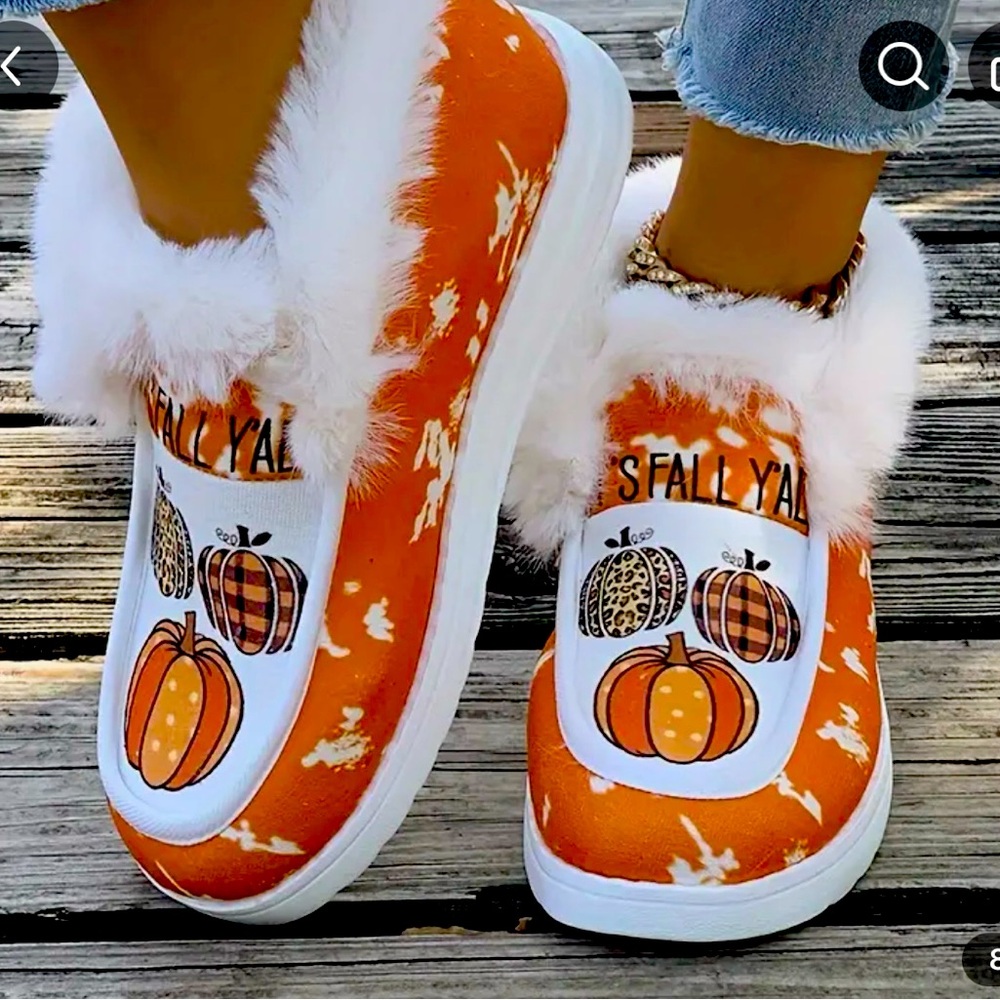 Okay Guys, Talk About Cute!  These Are Sweet!! Fall Slippers Are Here! Size 8